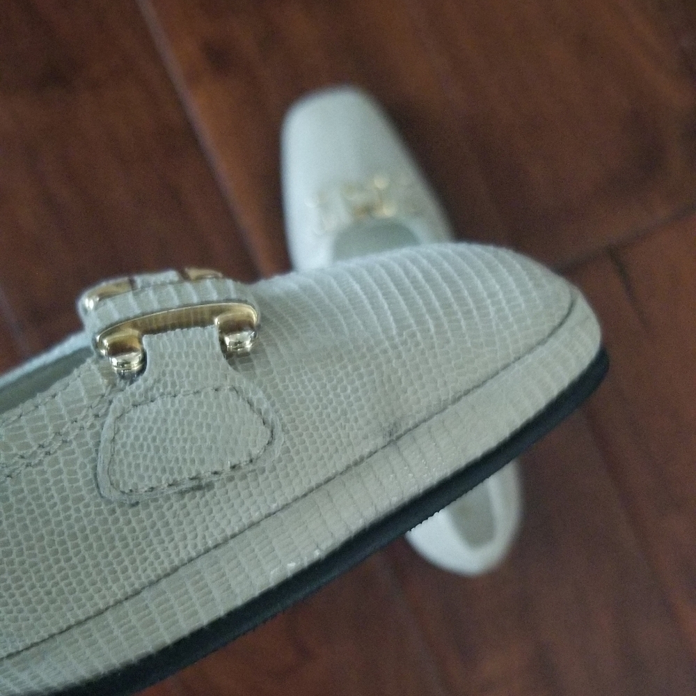 AMALFI by RANGONI "Mosa" Beige Snakeskin Print Italian Leather Pump- Size 6 - Picture 6 of 8